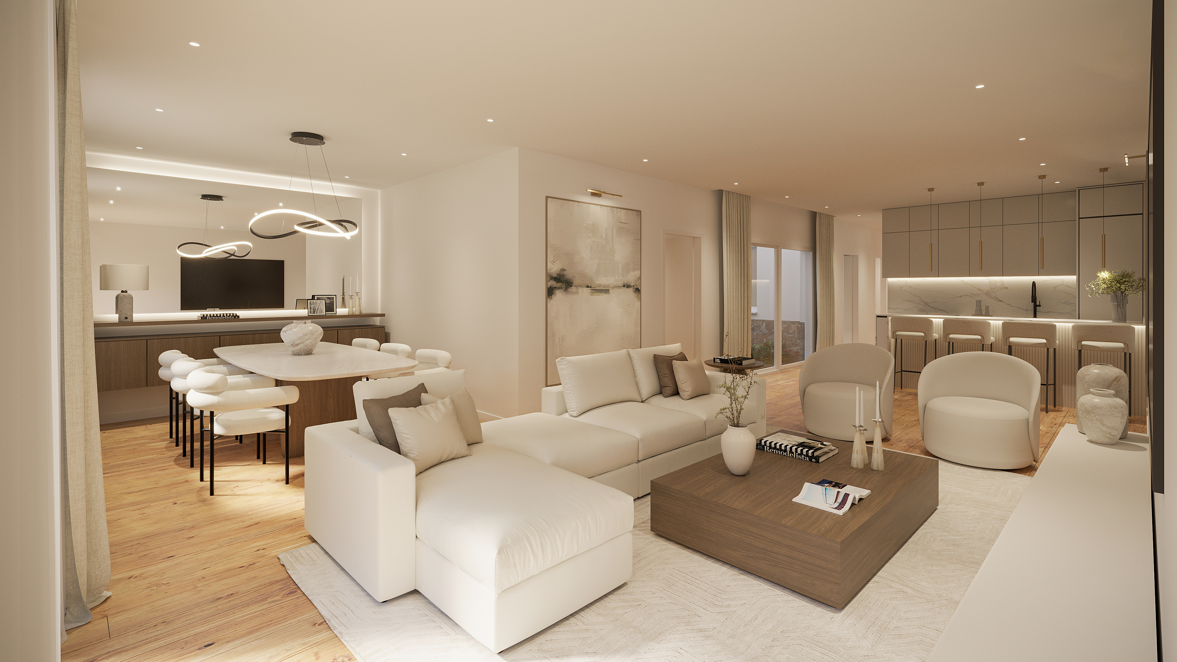 Dormitorio con vistas